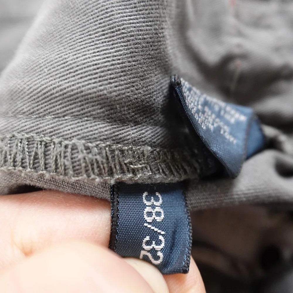 VTG Polo Ralph‎ Lauren Jeans Mens 38X32 Gray Denim Pants 650 Straight Preppy PRL